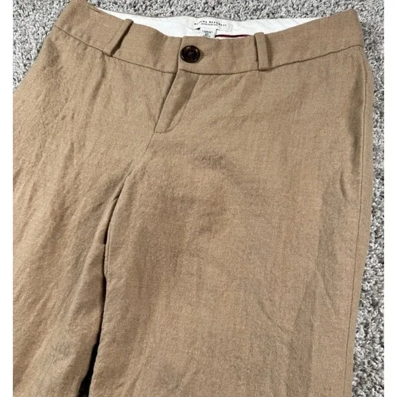Banana Republic‎ Womens Jackson Fit Wool Blend Dress Pants Work Stretch 8 Petite - Picture 2 of 9